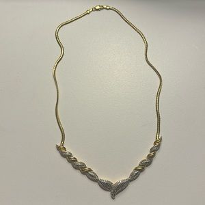 Mixed Metal Twist Necklace